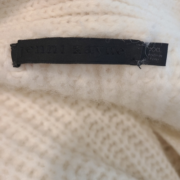 Jenni Kayne Alpaca Cocoon Ivory Cardigan - Picture 8 of 9